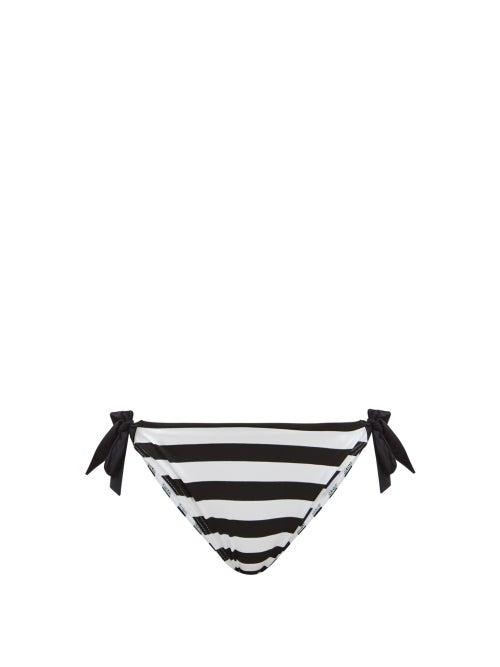 Matchesfashion.com Max Mara Beachwear - Calco Bikini Briefs - Womens - Black White