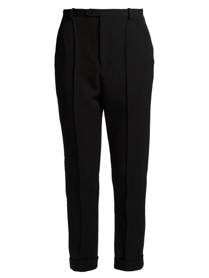 Isabel Marant Jo High-rise Slim-leg Wool-twill Trousers