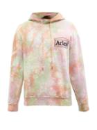Aries - Temple Tie-dyed Cotton-jersey Hooded Sweatshirt - Mens - Multi