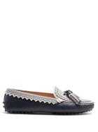 Tod's Gommini Zigzag And Tassel Leather Loafers