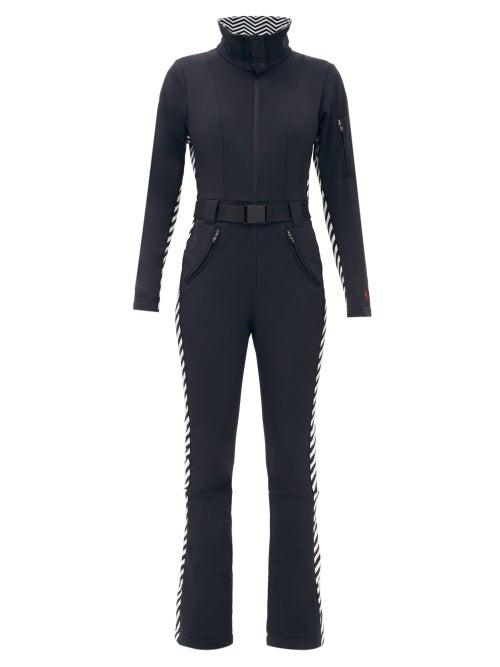 Matchesfashion.com Perfect Moment - Aspen Zigzag-panel Soft-shell Ski Suit - Womens - Black