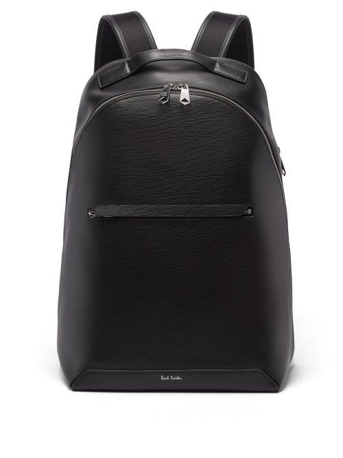 Mens Bags Paul Smith - Leather Backpack - Mens - Black