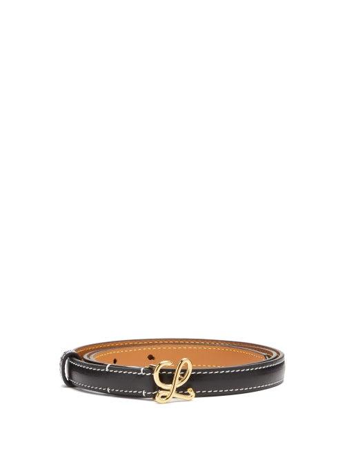 Matchesfashion.com Loewe - L-buckle Leather Belt - Womens - Black