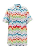 Missoni - Zigzag-print Challis Shirt - Womens - Multi