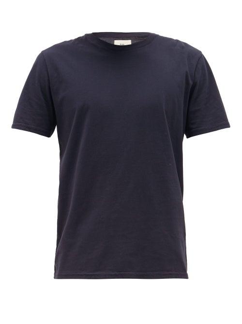 Matchesfashion.com Folk - Assembly Logo-patch Cotton T-shirt - Mens - Navy