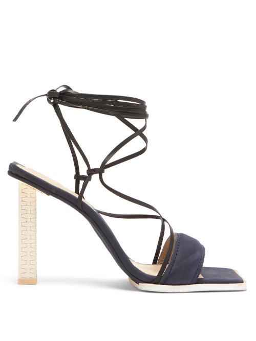 Matchesfashion.com Jacquemus - Adour Wraparound Leather Sandals - Womens - Black