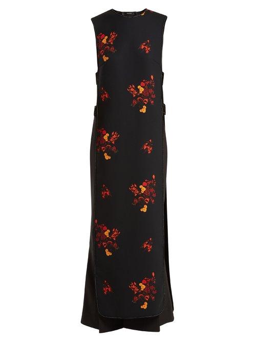 Matchesfashion.com Ellery - Judy Floral Print Cut Out Dress - Womens - Black Multi