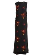 Matchesfashion.com Ellery - Judy Floral Print Cut Out Dress - Womens - Black Multi