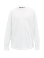 Matchesfashion.com Palm Angels - Logo Print Cotton T Shirt - Mens - White