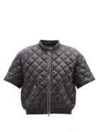 Bogner - Cropped Quilted-shell Golf Jacket - Womens - Black