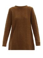 Matchesfashion.com Co - Cable-knit Cashmere Sweater - Womens - Brown