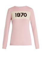 Matchesfashion.com Bella Freud - 1970 Cashmere Sweater - Womens - Light Pink