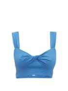 Matchesfashion.com Marysia - Lehi Twist-front Bikini Top - Womens - Blue