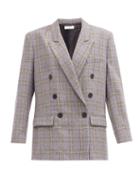 Matchesfashion.com Isabel Marant Toile - Leaganea Glen-check Twill Blazer - Womens - Grey