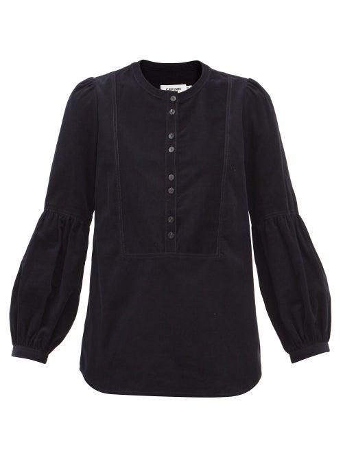 Cefinn - Naima Cotton-needlecord Blouse - Womens - Navy