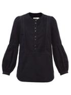 Cefinn - Naima Cotton-needlecord Blouse - Womens - Navy