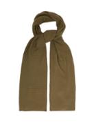 Matchesfashion.com Allude - Knitted Cashmere Scarf - Womens - Khaki
