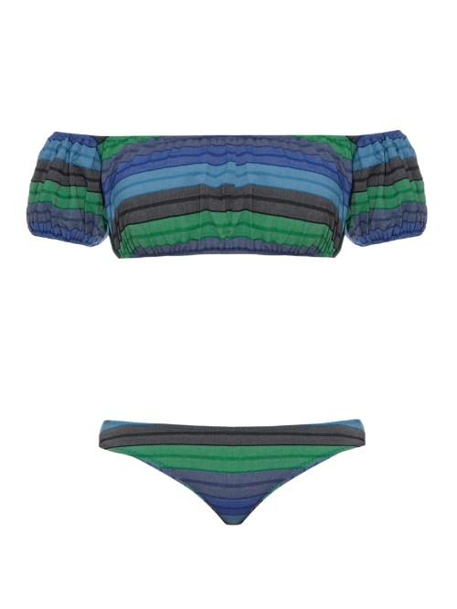 Lisa Marie Fernandez Leandra Striped Bikini
