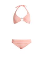 Matchesfashion.com Melissa Odabash - Brussels Halterneck Underwired Bikini - Womens - Pink