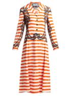 Prada Striped Twill Dress