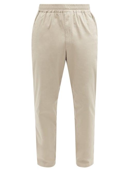 Matchesfashion.com Barena Venezia - Bragola Elasticated-waist Cotton-blend Trousers - Mens - Beige