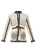 Matchesfashion.com Sea - Ditsy Quilted Cotton-blend Poplin Jacket - Womens - Multi