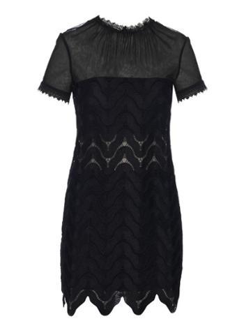 Self-portrait Evie Wave-lace Mini Dress