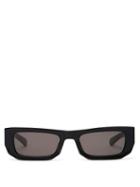 Matchesfashion.com Flatlist - Bricktop Rectangular Acetate Sunglasses - Mens - Black