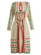 Dodo Bar Or Aria Tassel-trimmed Striped Cotton Dress