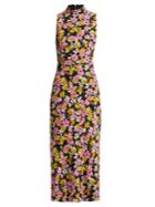 Saloni Gemma Floral-print Silk-chiffon Dress