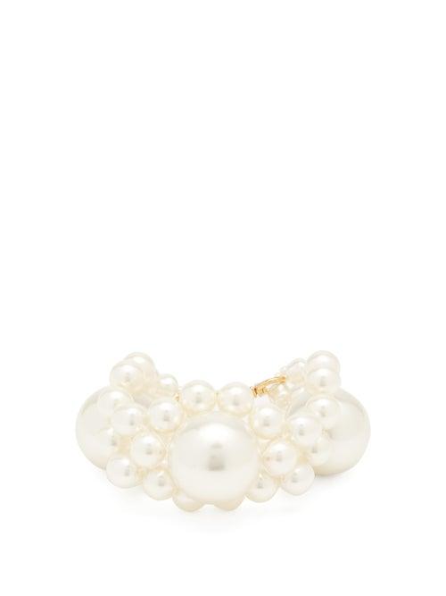 Matchesfashion.com Simone Rocha - Daisy Faux-pearl Bracelet - Womens - Pearl