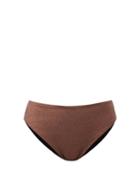 Sara Cristina - High-rise Bikini Briefs - Womens - Brown