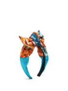 Matchesfashion.com Benot Missolin - Pauline Tropical Print Headband - Womens - Blue