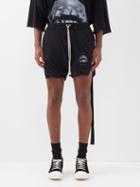 Rick Owens - X Michle Lamy Phleg Cotton-jersey Shorts - Mens - Black White