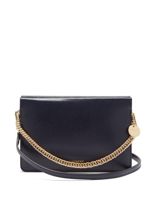 Matchesfashion.com Givenchy - Cross3 Grained-leather Cross-body Bag - Womens - Navy