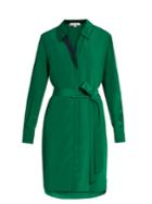 Diane Von Furstenberg Bi-colour Silk Shirtdress