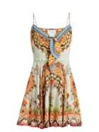 Matchesfashion.com Camilla - Slice Of Paradise Silk Dress - Womens - Orange Multi