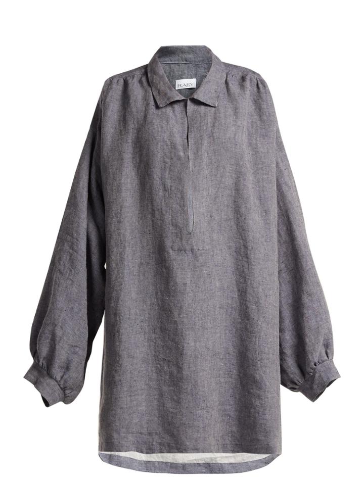 Raey Denim-linen Smock Dress