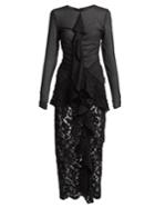 Proenza Schouler Ruffle Front Lace Dress