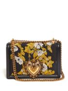 Matchesfashion.com Dolce & Gabbana - Devotion Floral Brocade Cross Body Bag - Womens - Black Multi