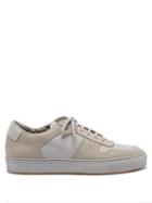 Common Projects - Bball Nubuck And Leather Trainers - Mens - Grey