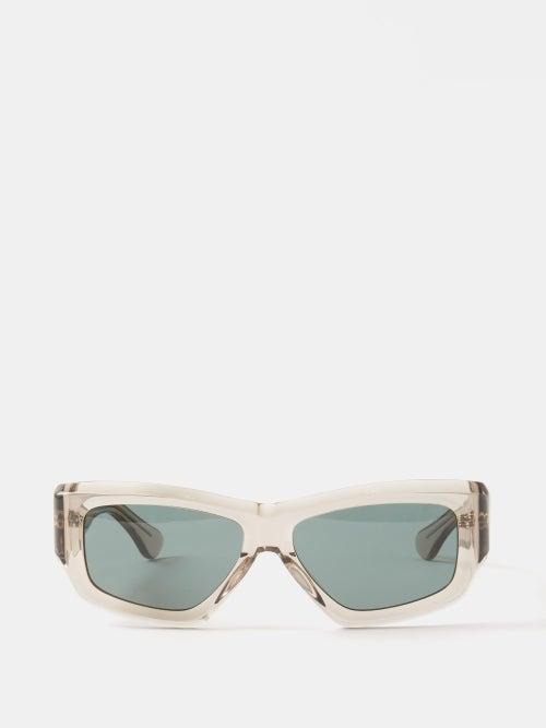 Port Tanger Eyewear - Kaswara D-frame Acetate Sunglasses - Mens - Grey