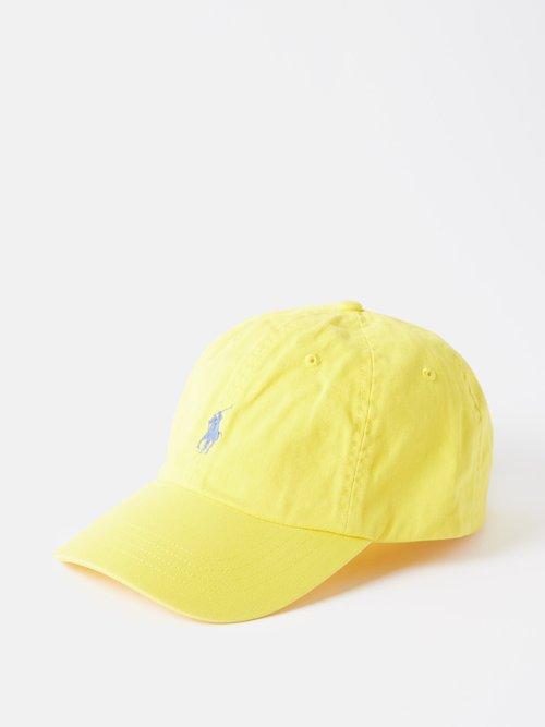 Polo Ralph Lauren - Logo-embroidered Cotton-twill Baseball Cap - Mens - Yellow