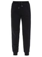 Ladies Activewear Paco Rabanne - Logo-print Cotton-jersey Track Pants - Womens - Black