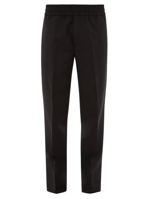 Matchesfashion.com Acne Studios - Ryder Elasticated Waist Wool-blend Trousers - Mens - Black
