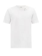 Matchesfashion.com Saint Laurent - Heart-print Cotton-jersey T-shirt - Mens - Black