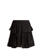 Isabel Marant Étoile Varese Ruffled Cotton-blend Mini Skirt