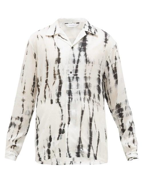 Matchesfashion.com Sasquatchfabrix - Shibori-dyed Satin Shirt - Mens - White Multi