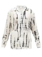 Matchesfashion.com Sasquatchfabrix - Shibori-dyed Satin Shirt - Mens - White Multi