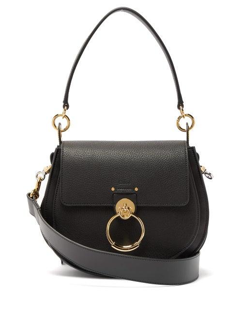 Matchesfashion.com Chlo - Tess Medium Grained Leather Cross Body Bag - Womens - Black